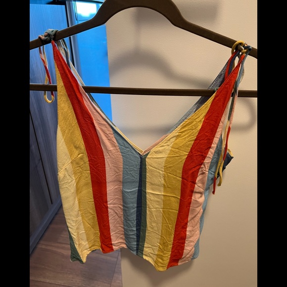 Reformation Tops - rainbow reformation v tank blouse size small